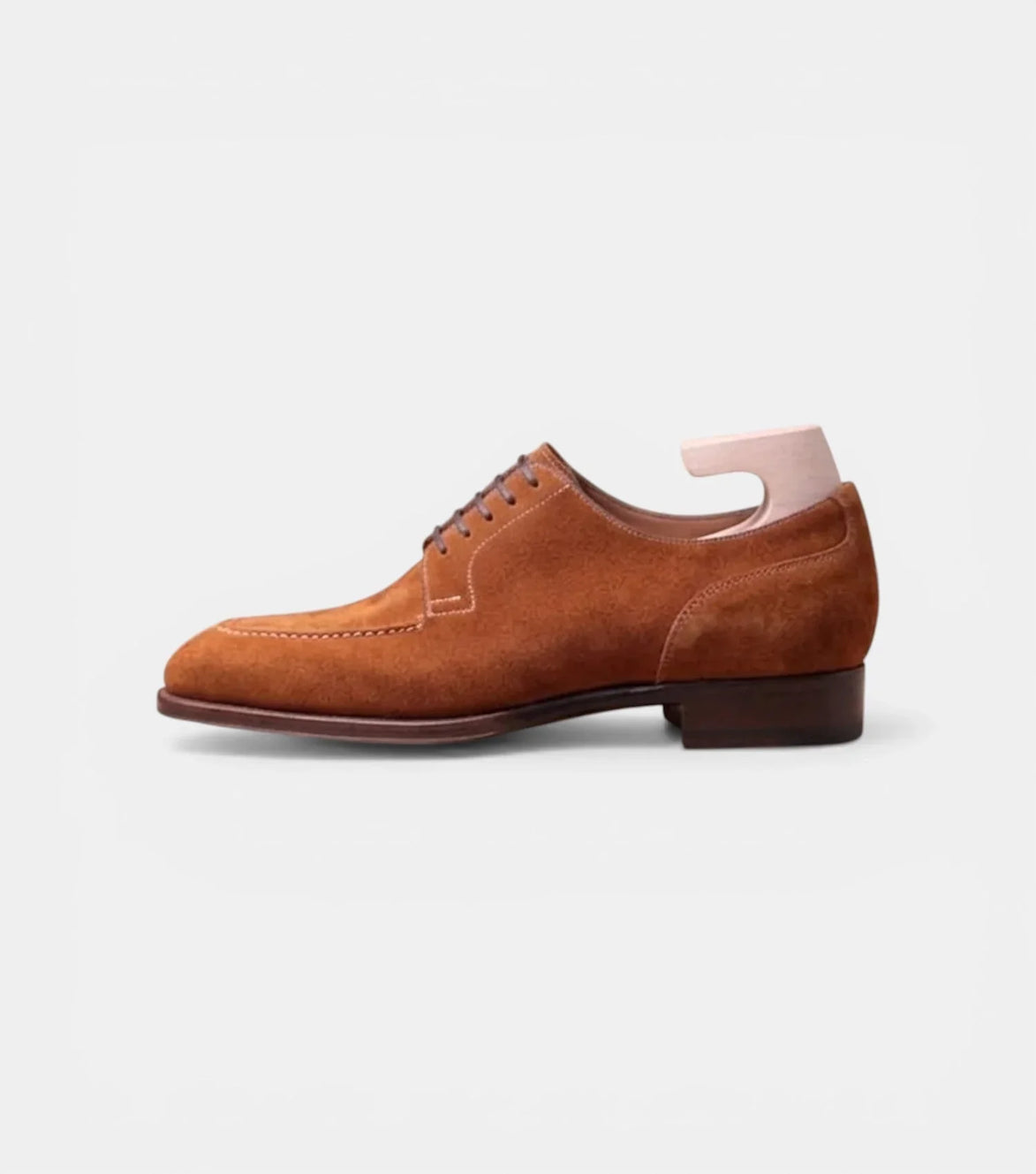 Malonno Suede U-Tip Derby for Men - Split-Toe Suede Casual Shoes