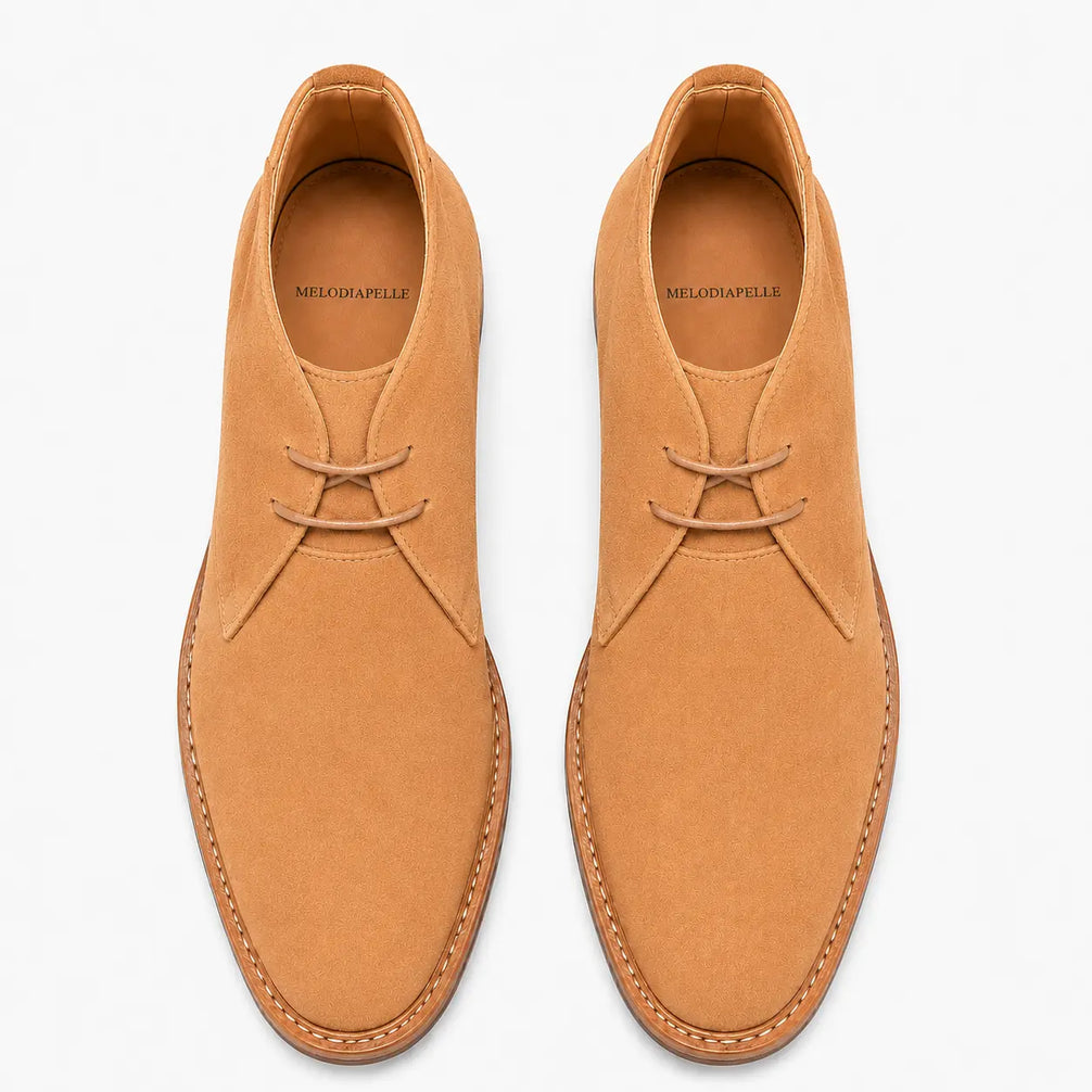 Maringa Suede Chukka Boot for Men - Goodyear Welted Leather Sole Boots