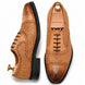 Munich Hand-Woven Brogue Oxford for Men - Goodyear Welted Leather Dress Shoes