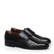 Maiolati Croc-Vamp Derby for Men - Two-Texture Leather Dress Shoes