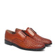 Magliano Woven-Vamp Derby for Men - Hand-Woven Leather Summer Shoes