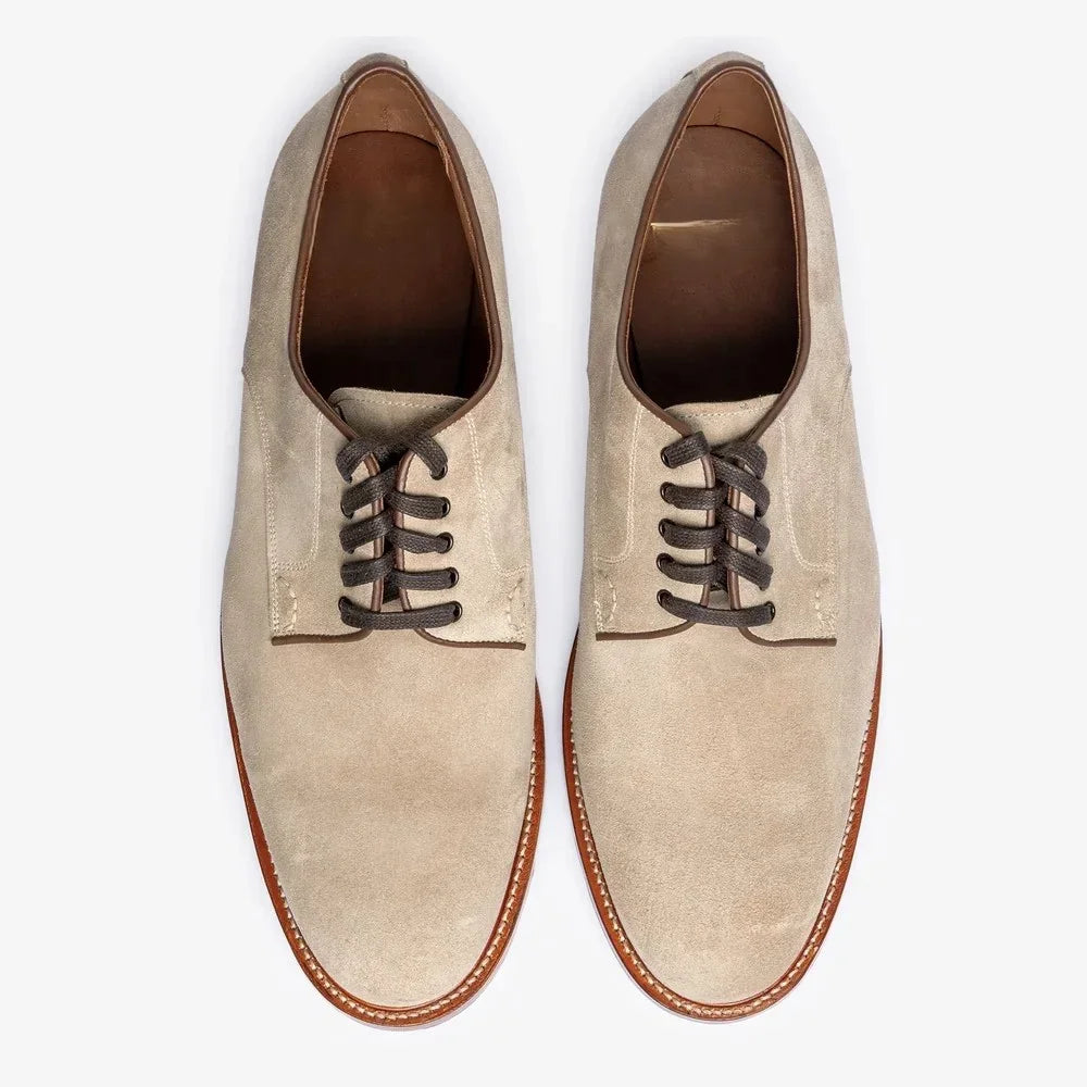 Macugnaga Buck-Suede Derby for Men - Brick-Sole Summer Derby Shoes