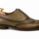 Mossverde Hand-Patina Wingtip Brogue Oxford for Men - Goodyear Welted Leather Shoes