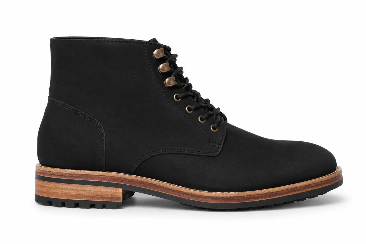 Montblanc Heritage Lace-Up Boot // Nero Black