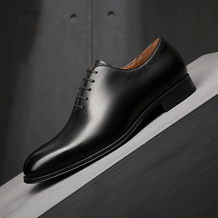 Monticelli Sleek Chisel-Toe Wholecut Oxford for Men - Polished Leather Formal Shoes