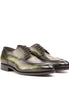 Mareno Patina Split-Toe Derby for Men - Hand-Painted Apron Dress Shoes