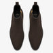 Melodiapelle Maddox Suede Zip Boot in brown suede, pair top-down view, handcrafted in Agra