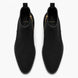 Melodiapelle Maddox Suede Zip Boot in nero black suede, pair top-down view, handcrafted in Agra