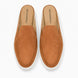 Melodiapelle Madurai Mule in rust tan suede, pair top-down view, handcrafted in Agra