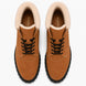 Melodiapelle Malabar Shearling Winter Boot in camel suede, pair top-down view, handcrafted in Agra