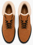 Melodiapelle Malabar Shearling Winter Boot in camel suede, pair top-down view, handcrafted in Agra