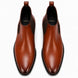 Melodiapelle Malacca Chelsea Boot in cognac tan leather, pair top-down view, handcrafted in Agra