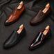 Melodiapelle Malaga Driving Loafer collection in brown, tan and black leather, handcrafted driving loafers displayed together