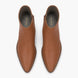 Melodiapelle Malone Zip Ankle Boot in tan leather, pair top-down view, handcrafted in Agra