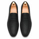 Melodiapelle Manhattan Loafer in black leather, pair top-down view, handcrafted in Agra