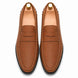 Melodiapelle Manhattan Loafer in rust tan leather, pair top-down view, handcrafted in Agra