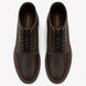 Melodiapelle Manila Plain Toe Boot in brown leather, pair top-down view, handcrafted in Agra