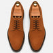 Melodiapelle Mansfield Classy Derby in rust tan suede, pair top-down view, handcrafted in Agra