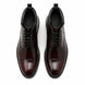 Melodiapelle Manteca Combat Boot in burgundy leather, pair top-down view, handcrafted in Agra