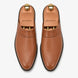 Melodiapelle Marshall Mule in tan leather, pair top-down view, handcrafted in Agra