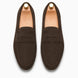Melodiapelle Maryland Loafer in dark brown suede, pair top-down view, handcrafted in Agra