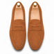 Melodiapelle Maryland Loafer in rust tan suede, pair top-down view, handcrafted in Agra