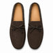 Melodiapelle Mathews Loafer in dark brown suede, pair top-down view, handcrafted in Agra