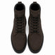 Melodiapelle Meilbourne Combat Boot in dark brown suede, pair top-down view, handcrafted in Agra