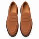 Melodiapelle Midland Loafer in rust tan suede, pair top-down view, handcrafted in Agra