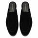 Melodiapelle Mila Mule in black suede, pair top-down view, handcrafted in Agra