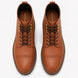 Melodiapelle Miranda Cap Toe Heritage Boot in tan leather, pair top-down view, handcrafted in Agra