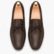 Melodiapelle Missouri Loafer in dark brown leather, pair top-down view, handcrafted in Agra