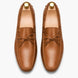 Melodiapelle Missouri Loafer in tan leather, pair top-down view, handcrafted in Agra