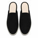 Melodiapelle Mole Mule in black suede, pair top-down view, handcrafted in Agra