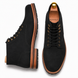 Nero black leather heritage lace-up boot, three-quarter angle showing heel and sole detailing