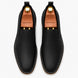 Melodiapelle Moscow Opera Slip-On in black leather, pair top-down view, handcrafted in Agra