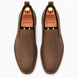 Moscow Melodiapelle Moscow Opera Slip-On in mole brown nubuck leather, pair top-down view, handcrafted in AgraOpera Slip-On