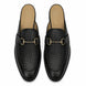 Melodiapelle Munar Mule in black woven leather, pair top-down view, handcrafted in Agra