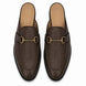 Melodiapelle Munar Mule in dark brown woven leather, pair top-down view, handcrafted in Agra
