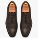 Melodiapelle Munich Woven Brogue Oxford in brown leather, pair top-down view, handcrafted in Agra