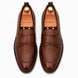 Melodiapelle Mustang Croc-Penny Loafer in dark chocolate leather, pair top-down view, handcrafted in Agra