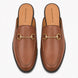 Melodiapelle Mustang Mule in tan leather, pair top-down view, handcrafted in Agra