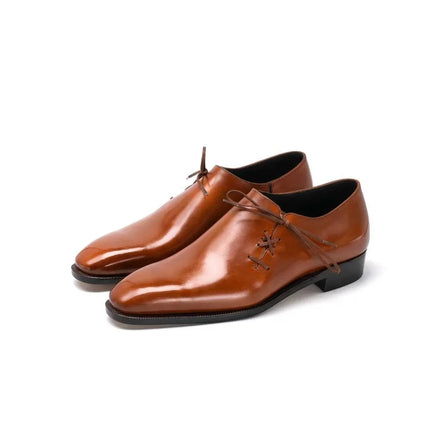 Mesagne Side-Lace Wholecut Oxford for Men - Asymmetric Leather Dress Shoes